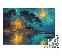 LibroFiaba Puzzle 1000 pezzi Borgo fiabesco adulti paper Cartoncino Intelligenza Decorazione muro Gioco sociale Regalo 52x38cm/1000pcs