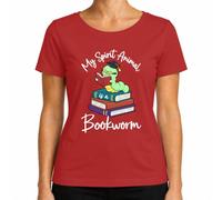 Libroworm - Maglietta da donna per amanti dei libri | occhiali, libro di lettura, biblioteca, libri, biblioteca, biblioteca, cappello da dottore, studenti, lauree, insegnanti