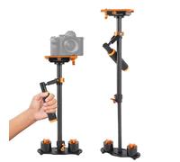 LICAEVEY 3 Asse Stabilizzatore Gimbal per Fotocamere DSLR/Mirrorless (500G -3000G) - Piancengio in Fibra di Carbonio con Polo Telescopico e Calibrazione Rapida, Assorbimento di