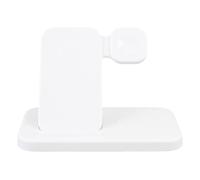 LICAEVEY 4 in 1 Stazione di Ricarica Wireless, Design Pieghevole a Carico Rapido da 15 W, Stazione di Ricarica più Dispositivi con Base Anti -slip per il Telefono per Orologio per le