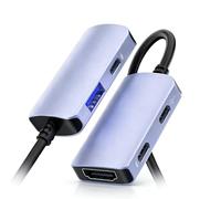 LICAEVEY Adattatore per Occhiali da USB C a AR, Convertitore Video PD 65 W per Ricarica e Riproduzione 4K 60 Hz, Adatto per Occhiali, Xreal, One per Giochi e Intrattenimento Mobile