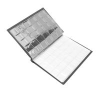 LICAEVEY Album per Monete, Libro per Raccolta Monete da 250 Tasche con 10 Pagine, Supporto per Raccolta per Hobbisti Principianti, Finestre Trasparenti su Entrambi i Lati, Copertura in PU per (BROWN)
