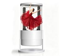 LICAEVEY Altoparlante Bluetooth Olografico, Proiettore Ologramma LED HD da 360 Gradi, Display Pubblicitario AI, Immagini 5D a Occhio Nudo, Controllo App WiFi per Feste Al Bar, Esposizione