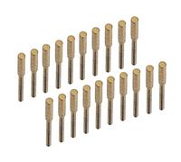 LICAEVEY Bava per Affilare la Motosega, Set di 20 Lime per Testa di Macinazione per a Catena per Catene 404 da 3/8 Pollici, Kit di Lime per Smerigliatrice Elettrica per Affilatura, Incisione, (Gold