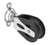 LICAEVEY Blocco Puleggia Testa Nylon Girevole Carrucola 316 Acciaio | Dimensioni compatte 85x40x20 mm, rotazione , scanalatura per corda da 3/8 pollici, sollevamento per carichi pesanti,