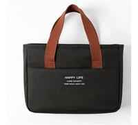 LICAEVEY Borsa per il Pranzo Coibentata di Grande capacità, Borsa per il Pranzo Portatile con Isolamento Termico in Foglio di Alluminio per Ufficio Scuola, Termica Impermeabile, 9,8x6,7x5,5 Pollici
