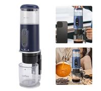 LICAEVEY Caffettiera Portatile, Macchina da caffè da Viaggio, 100 Ml, 550 G Leggero, Design Portatile con Ricarica di Tipo C per Picnic per la Pesca Escursionistica e Birra Al Lavoro (blu navy)