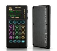 LICAEVEY Cambia Voce Bluetooth Multifunzionale, Cambia Voce Portatile con Effetti Sonori Bluetooth 8, Luci Fantastiche Scheda Audio Modulatore Vocale per PC Registrazione in Streaming Live