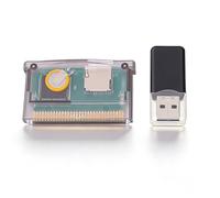 LICAEVEY Cartuccia di Gioco Adatta per Console di Gioco GBA, Cartuccia Flash Universale Formato FAT capacità Massima 2 GB, Compatibile con SP GBM IDS NDS NDSL per Giochi retrò (viola trasparente)