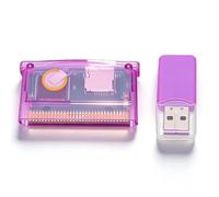 LICAEVEY Cartuccia di Gioco Adatta per Console di Gioco GBA, Cartuccia Flash Universale Formato FAT capacità Massima 2 GB, Compatibile con SP GBM IDS NDS NDSL per Giochi retrò (Nero Trasparente)