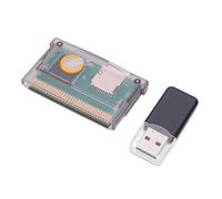 LICAEVEY Cartuccia Flash GBA, Scheda di Gioco per Gameboy Advance SP ecc., capacità Massima 2 GB, Formato FAT Richiesto, Compatibile Universale (viola trasparente)