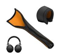 LICAEVEY Coperchio di Fascia Ricambio Compatibile con MDR 1R/1RBT/1A/1ADAC Cuffie a Testa con Cerniera, Cuoio Artificiale e Fascia in Schiuma (ORANGE)