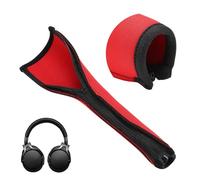 LICAEVEY Coperchio di Fascia Ricambio Compatibile con MDR 1R/1RBT/1A/1ADAC Cuffie a Testa con Cerniera, Cuoio Artificiale e Fascia in Schiuma (rosso)