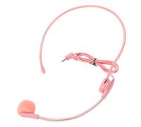 LICAEVEY Cuffia Finta per Cosplay, Cuffia con Microfono Finto per Costume da Cantante, Microfono Regolabile in Morbida Spugna di Silicone per Abiti da Palco per Feste Musicali