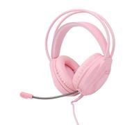 LICAEVEY Cuffie da Gioco Cablate con Driver da 50 Mm, Audio Surround Virtuale 7.1, Microfono con Cancellazione del Rumore, Cuscinetti Auricolari con Proteine di Memoria, per PC, Switch (PINK)