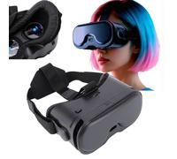 LICAEVEY Cuffie per Occhiali 3D VR, FOV Regolabile a 120°, Anti Luce Blu con Controller Bluetooth, Smartphone Compatibili da 5-7 Pollici per Film, Giochi, Virtuali