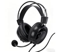 LICAEVEY Cuffie USB con Microfono, Microfono Ruotabile a 120 Gradi Fascia Leggera Cuscinetti Auricolari Morbidi, per Lezioni Online Esami di Lingua Riproduzione Musicale