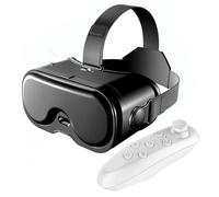 LICAEVEY Cuffie VR, Occhiali per realtà Virtuale 3D Regolabili FOV a 120° con Controller Bluetooth, per Smartphone OS X Android Pixel da 5 a 7 Pollici (WHITE)