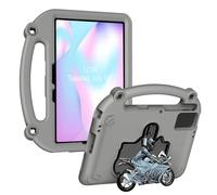 LICAEVEY Custodia per Tablet Antiurto con Maniglia, Supporto a Forma di Moto, Copertura Protettiva in Schiuma EVA, Adatta Ai Bambini, Adatta per Tab S9/S8/S7, per Pad 6/5, per Pad SE (GREY)