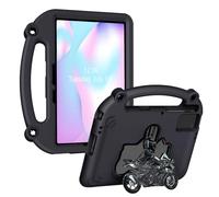 LICAEVEY Custodia per Tablet Antiurto con Maniglia, Supporto a Forma di Moto, Copertura Protettiva in Schiuma EVA, Adatta Ai Bambini, Adatta per Tab S9/S8/S7, per Pad 6/5, per Pad SE (BLACK)