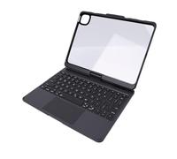 LICAEVEY Custodia per Tablet con Tastiera per Schermi Touch da 11 Pollici | Trackpad multitouch, tasti retroilluminati a sette colori, connessione Bluetooth, guscio rigido trasparente, portapenne