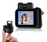 LICAEVEY Fotocamera Portachiavi, Portachiavi Mini Fotocamera 1080P 2MP, La Più Piccola Al Mondo e Dimensioni di un Pollice, Mini Videocamera con Durata Batteria di 100 (Con piccola scheda
