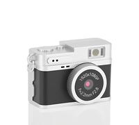 LICAEVEY Fotocamera TLR Digitale Vintage | 1080p Video FHD | Schermata a Colori da 0,96 Pollici | Memoria da 128 GB | Luce di Riempimento a LED | Fotocamera Tascabile retrò Portatile (BLACK)