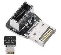 LICAEVEY Header Adattatore Anteriore TIPO E, USB 3.1 10G 3.2 20G Convertitore a Gomito Ad Angolo Retto da 90 Gradi per Pannello Scheda Madre, con Design Compatto per una Facile Gestione
