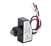 LICAEVEY Interruttore Fotoelettrico, Interruttore di Controllo della Luce con 120 277VAC per Luci Esterne, Mini Fotoelettrico da Giardino Automatico Dal Tramonto all'alba