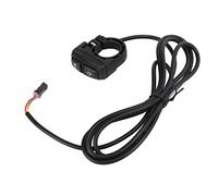 LICAEVEY Lamp Corno Interruttore con Cavo Adattatore Luce per E Bike | Robusta struttura in nylon, impugnatura sottile sul manubrio, facile controllo dell\'accesso, connessione affidabile,
