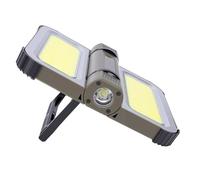 LICAEVEY Lampada da Lavoro Solare Ricaricabile, Lampada da Campeggio a LED Pieghevole a 180°, Base Magnetica, Dimmerabile da 800, Impermeabile, USB Tipo C 3000 MAh, Portatile per Escursionismo e
