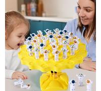 LICAEVEY LearningEarly Educational Balance Tree Gioco Giocattolo per abilità di Equilibrio e Coordinazione Fisica, Puzzle Interattivo con Giochi Impilabili per la Prima Educazione dei (Giallo Grande)
