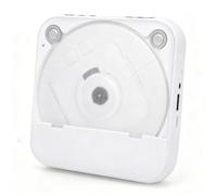 LICAEVEY Lettore CD Bluetooth Lettore CD Portatile Wireless Bluetooth 5.1 con Telecomando Porta USB Jack per Cuffie Batteria da 2000 MAh per Auto Domestica Uso Esterno (WHITE)