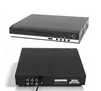 LICAEVEY Lettore DVD HD 1080P, Lettore CD USB per Tutte le Regioni per TV con Ingresso Microfono Karaoke, con Telecomando Semplice per Home Theater e Riproduzione MP3 (Spina europea)
