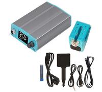 LICAEVEY LICAEVEY Kit Stazione Saldante 120W, Stazione Saldante Digitale con Display LCD e Messa a Terra Antistatica, Controllo PID 100-480°C per Laboratorio di Elettronica di Riparazione Fai (Spina