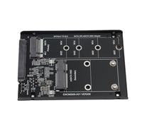 LICAEVEY M.2 NGFF MSATA SSD e Combinazione M.2 NGFF B-KEY a SATA 3.0 Adattatore Convertitore Convertitore con Interruttore per Wi N 7 8 10 11