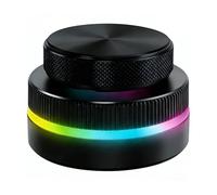 LICAEVEY Manopola Controller Multimediale RGB Personalizzabile, Doppi Quadranti Rotanti per Volume e Rotazione Pagine, Dispositivo di Scelta Rapida Programmabile USB C 2.4G BT per Tablet