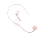 LICAEVEY Microfono con Cuffia Cablata da 3,5 Mm, Microfono a Condensatore Unidirezionale con Cancellazione del Rumore con Cuscinetti Auricolari in Memory Foam Spessi, per L'insegnamento (PINK)
