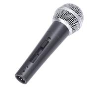 LICAEVEY Microfono Dinamico Cablato Portatile, Microfono Cardioide Dinamico con Femmina XLR a Clip Cavo e Microfono da 6,35 Mm, per Karaoke, Parlare, Podcasting e Studio (BLACK)