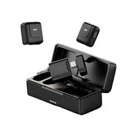 LICAEVEY Microfono Lavalier Wireless, Audio da Studio 32kHz 24bit con Doppia Soppressione del Rumore per Creatori di Contenuti, Trasmissione Fino a 30 M e Clip Magnetica