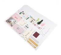 LICAEVEY Mini Casa delle Bambole Fatta a Mano Fai-da-te Kit di Assemblaggio a Tema dei Vecchi Tempi per la Decorazione Domestica, Regalo per gli Amici e Miglioramento dell'abilità Pratica e della