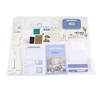 LICAEVEY Mini Casa delle Bambole Fatta a Mano Fai-da-te Kit di Assemblaggio a Tema dei Vecchi Tempi per la Decorazione Domestica, Regalo per gli Amici e Miglioramento dell'abilità Pratica e della