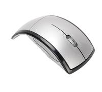 LICAEVEY Mouse Wireless Pieghevole, Mouse PortableTravel, Mouse del Computer Ergonomico da 2,4 GHz, Interruttore di Spegnimento Magnetico con Ricevitore per Laptop, PC (SILVER)