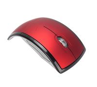 LICAEVEY Mouse Wireless Pieghevole, Mouse PortableTravel, Mouse del Computer Ergonomico da 2,4 GHz, Interruttore di Spegnimento Magnetico con Ricevitore per Laptop, PC (rosso)