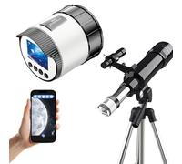 LICAEVEY Oculare per Fotocamera Telescopio WiFi Video HD 2K 16MP, Oculare Digitale Wireless con Schermo da 2 Pollici, da 36-73 Mm per Astronomia e Birdwatching