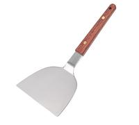 LICAEVEY Paletta per Barbecue in Acciaio Inossidabile con Manico in Legno | Strumento per girare la griglia, girare per hamburger, girare per pancake e uova, cucine di ristoranti, impugnatura facile
