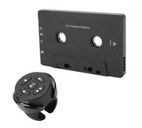 LICAEVEY Ricevitore per Cassette Bluetooth per Auto con Telecomando, Chip Bluetooth 5.4 Stabile, Design Wireless, Piccolo Slot per Scheda di Memoria, Adatto per Domestico/auto, ABS