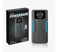 LICAEVEY Router WiFi Hotspot Mobile 4G LTE per un Massimo di 10 Dispositivi Internet, WiFi Portatile da Viaggio con Power Bank da 10000 MAh e Display LCD