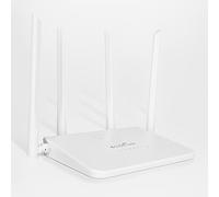 LICAEVEY Router Wireless 4G LTE Sbloccato con Slot per Scheda SIM - Hotspot WiFi da 300 Mbps per Asia, Antenne 5DBI 4x, Hotspot Mobile per 20 Dispositivi (Spina europea)