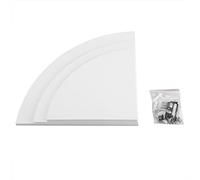 LICAEVEY Scaffale da Parete Angolare da 3 Pezzi per Ufficio Domestico Organizzato, Materiale PVC Resistente, Bianco